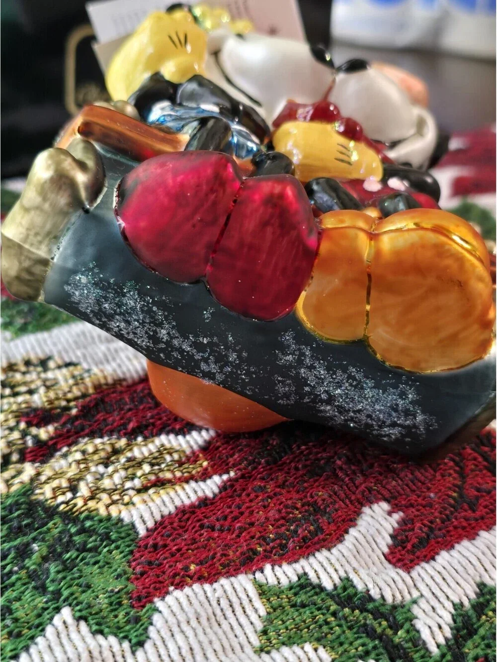 Vtg Christopher Radko”Winter Romance” Christmas Ornament 99-DIS-28 Mickey Minnie